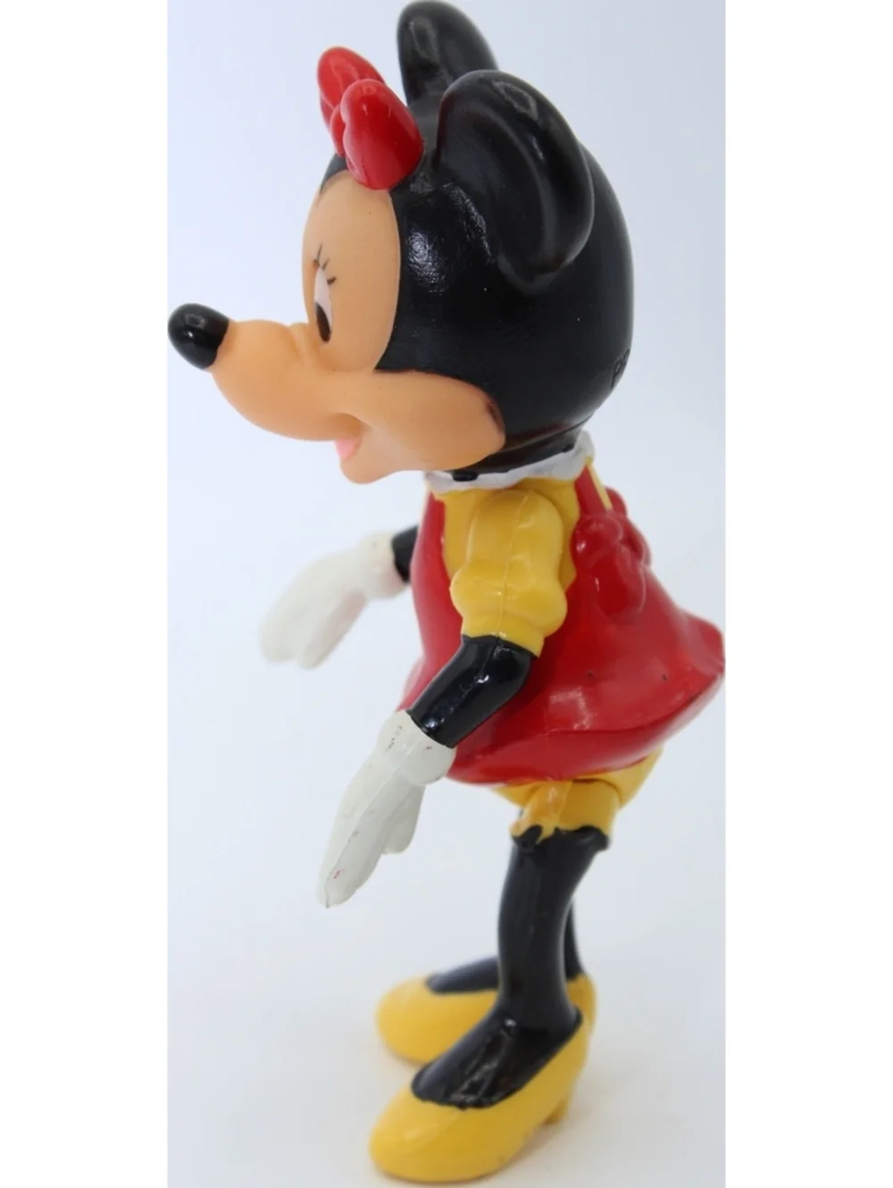 Vintage Walt Disney Mickey Mouse & Minnie Mouse Poseable Action Figure Lot 2 Pcs